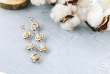 Load image into Gallery viewer, Soft Gold Crystal 14k Gold Filled Earrings As Seen On CW All American