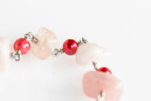 Load image into Gallery viewer, As Seen On Jane the Virgin Rose Quartz Freshwater Pearl Bracelet