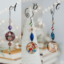 Load image into Gallery viewer, Girl with Candy Cane Holiday Ornament