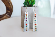 Load image into Gallery viewer, Rhinestone Chain Textured Triangle Earrings | As Seen On TV | Netflix Firefly Lane