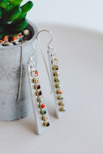 Load image into Gallery viewer, Rhinestone Chain Textured Triangle Earrings | As Seen On TV | Netflix Firefly Lane