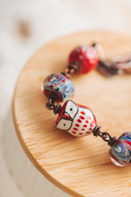 Load image into Gallery viewer, Red Owl Artisan Bracelet