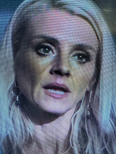 Load image into Gallery viewer, Blue Quartz Drop Sterling Silver Circle Threader Earrings | Worn on TV | The Hunting Party