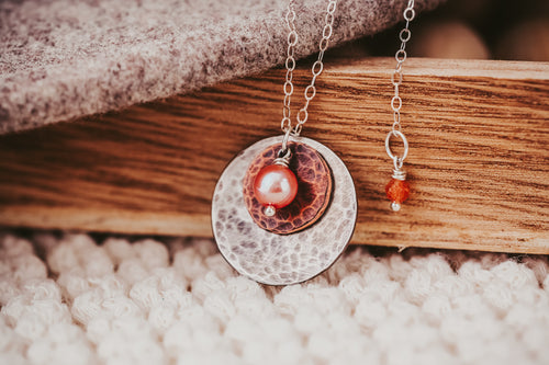 Freshwater Pearl Layered Circle Necklace