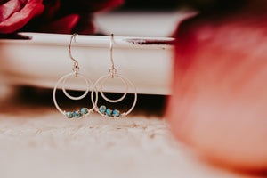 Crystal Wrapped Double Circle Earrings | Worn on TV | Firefly Lane