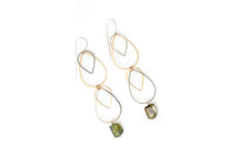 Load image into Gallery viewer, Labradorite Drop Mixed Metal Earrings | As Seen On Young &amp; the Restless