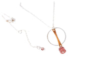 Load image into Gallery viewer, Strawberry Quartz Mixed Metal Necklace | As Seen On Netflix Virgin River