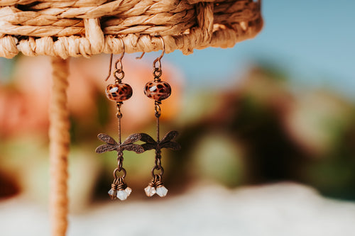 Cafe au Last Flight of the Dragonfly Earrings