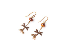 Load image into Gallery viewer, Cafe au Last Flight of the Dragonfly Earrings