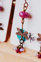 Load image into Gallery viewer, Pink Opal Flight of the Dragonfly Earrings