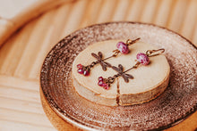 Load image into Gallery viewer, Rubies Flight of the Dragonfly Earrings
