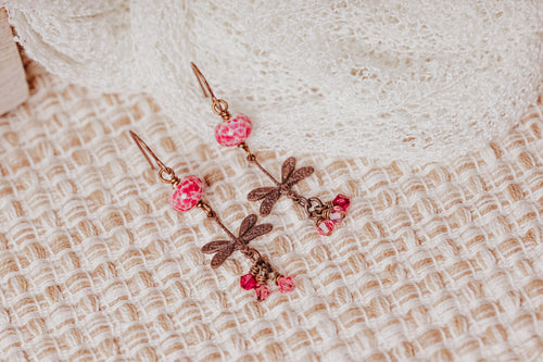 Rubies Too Flight of the Dragonfly Earrings