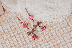 Rubies Too Flight of the Dragonfly Earrings