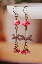 Load image into Gallery viewer, Rubies Too Flight of the Dragonfly Earrings