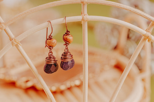 Night Sky Gemstone Earrings