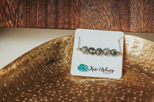 Load image into Gallery viewer, Moss Agate Gemstone Bar Necklace | As Seen On Netflix Virgin River