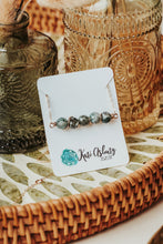 Load image into Gallery viewer, Moss Agate Gemstone Bar Necklace | As Seen On Netflix Virgin River