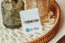 Load image into Gallery viewer, Moss Agate Gemstone Bar Necklace | As Seen On Netflix Virgin River