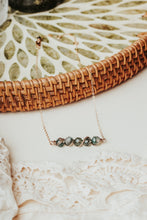 Load image into Gallery viewer, Moss Agate Gemstone Bar Necklace | As Seen On Netflix Virgin River