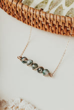 Load image into Gallery viewer, Moss Agate Gemstone Bar Necklace | As Seen On Netflix Virgin River