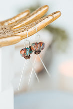 Load image into Gallery viewer, Hieroglyph Sterling Silver Copper Earrings | As Seen On TV | Lifetime Holiday Movies | Christmas Hotel | The Christmas Edition