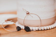 Load image into Gallery viewer, Coffee Bean Sterling Silver Hoop Earrings | As Seen On High School Musical: The Musical: The Series