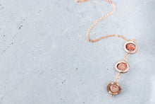Load image into Gallery viewer, Ombre Strawberry Quartz Rose Gold Filled Necklace As Seen On The Young &amp; The Restless