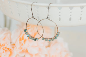 Crystal Wire Wrapped Hoop Earrings | As Seen On TV | Lifetime Holiday Movies | The Christmas Edition