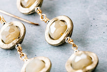 Load image into Gallery viewer, Soft Gold Crystal 14k Gold Filled Earrings As Seen On CW All American