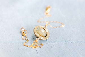 Soft Gold Crystal 14k Gold Filled Bracelet | As Seen On TV | Netflix Firefly Lane