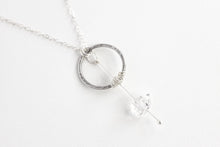 Load image into Gallery viewer, Herkimer Diamond Sterling Silver Pendulum Necklace