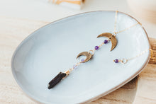 Load image into Gallery viewer, Witch&#39;s Moon Amethyst 14k Gold Filled Necklace