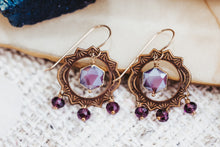 Load image into Gallery viewer, Crystal Sunburst Dangle Boho Statement Earrings | As Seen On TV | Home Economics