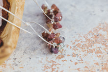 Load image into Gallery viewer, Raw Tourmaline Gemstone Sterling Silver Earrings