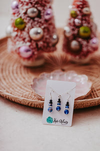 Frosted Blue Snowman Necklace and Earring Set | As Seen On TV | Lifetime A Picture Perfect Holiday | Christmas at the Greenbrier
