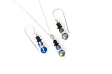Load image into Gallery viewer, Frosted Blue Snowman Necklace and Earring Set | As Seen On TV | Lifetime A Picture Perfect Holiday | Christmas at the Greenbrier