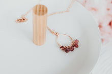 Load image into Gallery viewer, Tourmaline Pendant Rose Gold Filled Necklace As Seen On Prince of Peoria