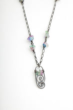 Load image into Gallery viewer, Fluorite Spirals Gemstone Necklace