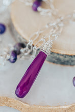 Load image into Gallery viewer, As Seen On Baby Daddy Purple Gemstone Necklace