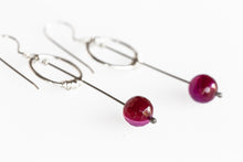 Load image into Gallery viewer, As Seen On The Good Fight Gemstone Pendulum Earrings