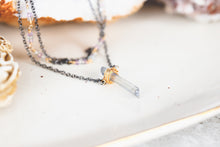 Load image into Gallery viewer, Aura Crystal Pendant 3 Strand Choker in Gunmetal and 14K Gold Filled As Seen On CW&#39;s Charmed