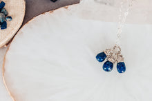 Load image into Gallery viewer, Lapis Lazuli Gemstone Drops Sterling Silver Necklace As Seen On Seal Team